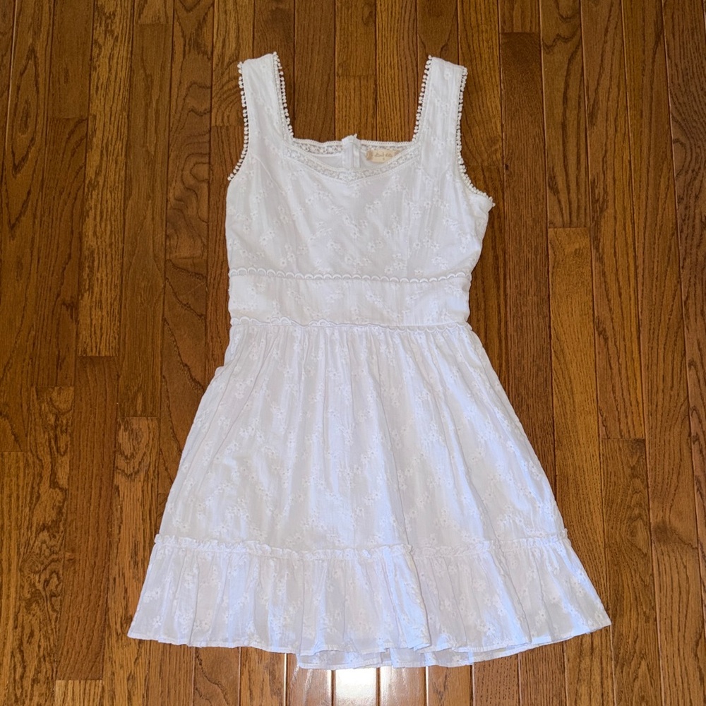 Altar'd State White Eyelet Mini Dress